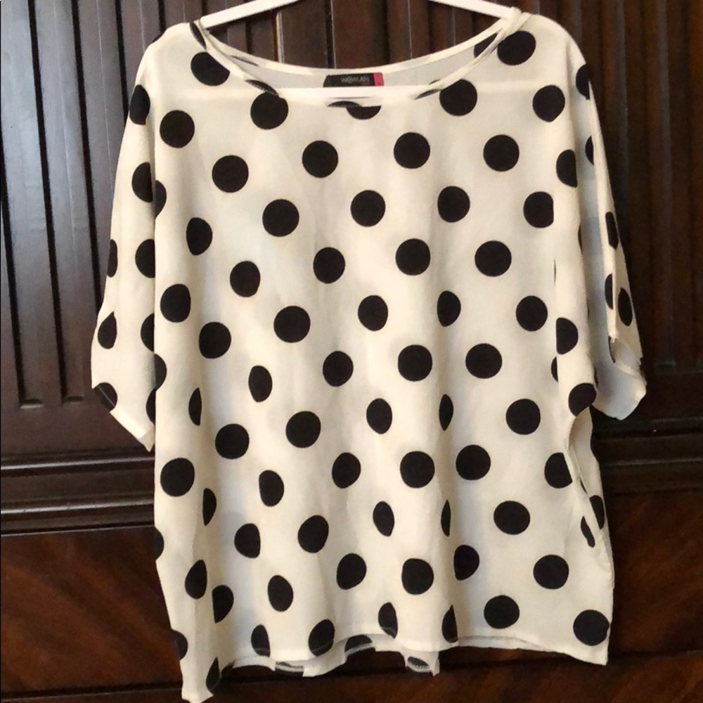 Polka Dot Blouse Top